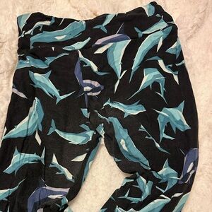 LuLaRoe Humpback Whale Pattern Leggings